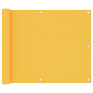 vidaXL Toldo para balc&oacute;n tela oxford amarillo 75x300 cm