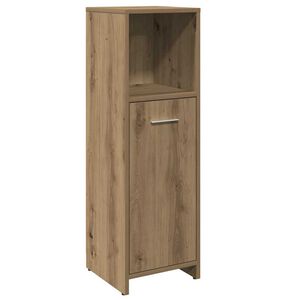 vidaXL Armario de ba&ntilde;o madera contrachapada roble artisan 30x30x95 cm