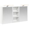 vidaXL Juego de Muebles de Ba&ntilde;o 3 uds. 116 x 16 x 62,5 cm