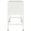 vidaXL Jardinera Elevada Blanco 60 x 26 x 48 cm Acero