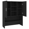 vidaXL Mueble de lavadora negro