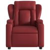 vidaXL Sillón reclinable eléctrico de cuero sintético rojo tinto