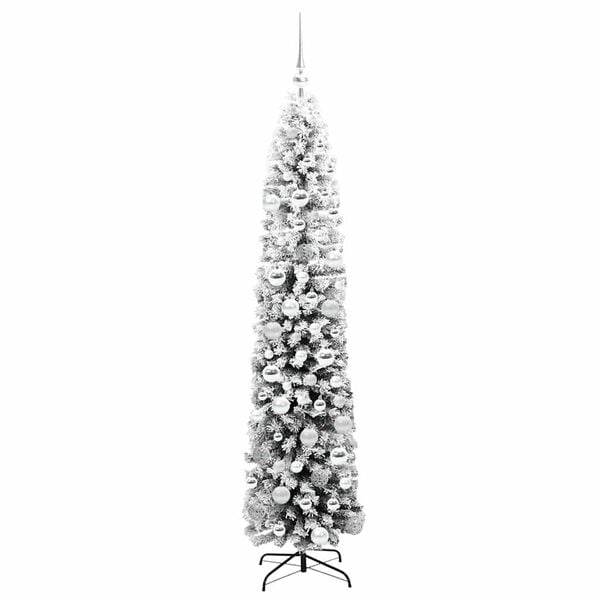 vidaXL Árbol de Navidad artificial Verde 180 cm PVC, Acero y Plástico