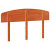 vidaXL Cabecero de cama madera maciza de pino marr&oacute;n cera 140 cm