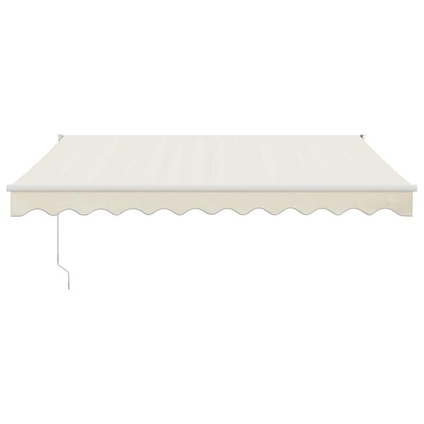 vidaXL Toldo retr&aacute;ctil aluminio y tela color crema 3x2,5 m