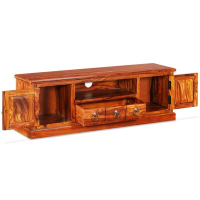 vidaXL Mueble para TV madera maciza de sheesham 120x30x40 cm