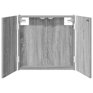 vidaXL Armario para dianas Sonoma gris 56 x 12 x 53,5 cm