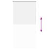 vidaXL Estor Enrollable Opaco Blanco 85x175 cm Tela Ancho 80,7 cm