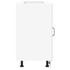 vidaXL Mueble bajo de cocina Lucca madera contrachapada blanca