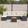 vidaXL Conjunto de sof&aacute;s de jard&iacute;n 8 pcs Negro rat&aacute;n sint&eacute;tico