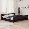 vidaXL Estructura cama 4 cajones madera pino marr&oacute;n oscuro 200x200 cm