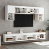 vidaXL Mueble para TV con luces LED blanco 100x30x30 cm