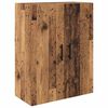 vidaXL Aparador alto 2 pcs Madera envejecida 69,5 x 34 x 180 cm