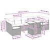 vidaXL Conjunto de sof&aacute; de jard&iacute;n 8 pcs Gris Claro Polirat&aacute;n