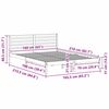 vidaXL Estructura de cama 160 x 210 cm Madera de pino macizo