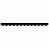 vidaXL Valance de toldo Negro 580 x 20 cm Lona