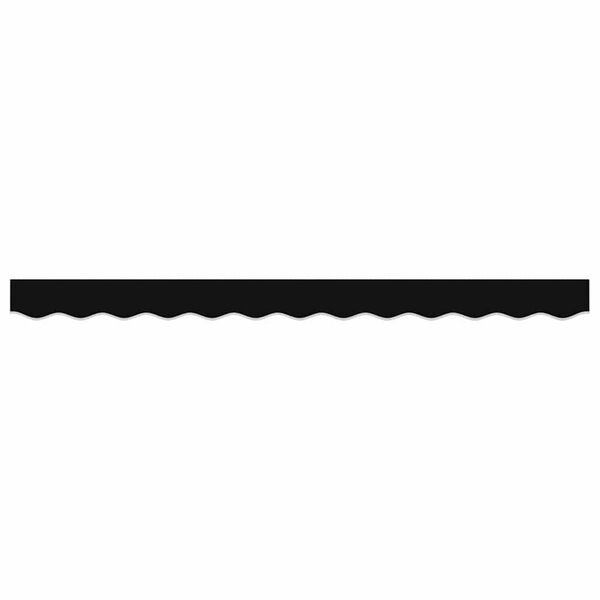 vidaXL Valance de toldo Negro 580 x 20 cm Lona