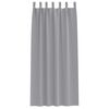 vidaXL Cortinas Opacas con Anillas 2 pcs Gris Claro 245 x 140 cm