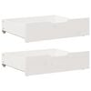 vidaXL Cajones debajo cama 2 uds madera maciza pino blanco 75x55x17 cm
