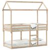 vidaXL Cama litera sin colch&oacute;n madera maciza de pino 90x190 cm
