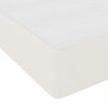 vidaXL Estructura de cama con colch&oacute;n Crema 120 x 190 cm tela