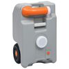 vidaXL Dep&oacute;sito de agua con ruedas para camping gris 25 L