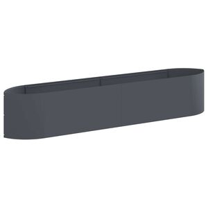 vidaXL Cama de Jard&iacute;n Elevada Gris antracita 220 x 40 x 40 cm Acero