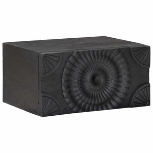 vidaXL Armario de noche hecho a mano Negro 40 x 30 x 20 cm