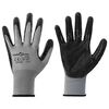 vidaXL Guantes de Trabajo 12 uds. Gris y Negro 10 / xl Poli&eacute;ster
