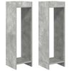 vidaXL Soporte de plantas 2 pcs Gris Concreto 30 x 30 x 100 cm