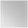 vidaXL Espejo de ba&ntilde;o LED Transparente 50 x 50 cm vidrio templado