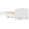 vidaXL Estructura de cama sin colch&oacute;n madera de pino blanca 90x200 cm