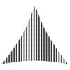 vidaXL Toldo Vela 4 x 4 x 4 m HDPE Triangular Antracita y Blanco
