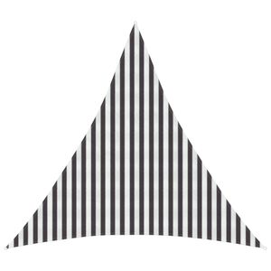 vidaXL Toldo Vela 4 x 4 x 4 m HDPE Triangular Antracita y Blanco