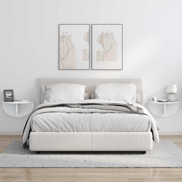 vidaXL Estante de pared brillante 48 x 24 x 24 cm Madera de ingenier&iacute;a