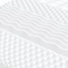 vidaXL Colchón de espuma blanco 90x190 cm 7 zonas Dureza 20 ILD