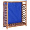 vidaXL Caseta para le&ntilde;a madera maciza de acacia 105x38x115 cm