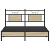 vidaXL Estructura de cama sin colch&oacute;n madera roble Sonoma 140x190 cm