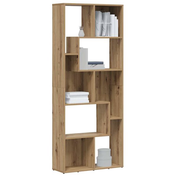 vidaXL Librer&iacute;a Roble Artisan 67x24x161 cm Madera de ingenier&iacute;a