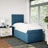 vidaXL Cama box spring con colch&oacute;n terciopelo azul 90x200 cm