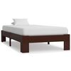 vidaXL Estructura cama sin colch&oacute;n madera pino marr&oacute;n oscuro 90x200 cm
