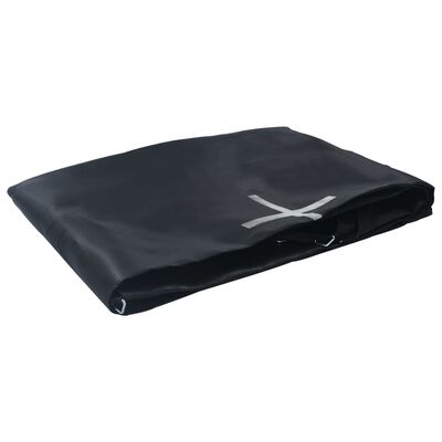 vidaXL Lona de salto para cama elástica redonda tela negro 4,27 m