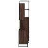 vidaXL Set de muebles ba&ntilde;o 3 pzas madera contrachapada roble marr&oacute;n