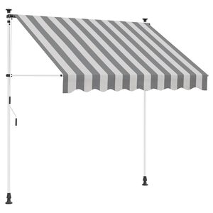 vidaXL Toldo retr&aacute;ctil manual Antracita y Blanco 250 cm