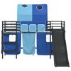 vidaXL Estructura de litera para ni&ntilde;os Negro y azul 99,5 x 190 cm