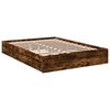 vidaXL Cama con cajones madera de ingenier&iacute;a roble ahumado 150x200 cm