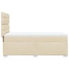 vidaXL Cama box spring con colch&oacute;n tela color crema 90x200 cm