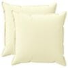 vidaXL Funda de almohada 2 uds. HOUTEN Crema 55 x 55 cm Poli&eacute;ster