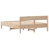 vidaXL Estructura de cama sin colch&oacute;n madera maciza de pino 135x190 cm