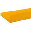 vidaXL Estante flotante 3 pcs Amarillo Mostaza 40 x 9 x 2,5 cm Acero